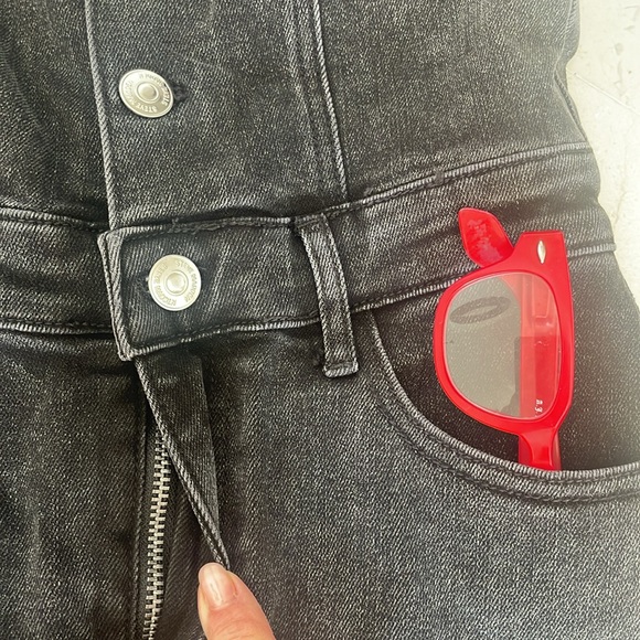 STEVE MADDEN BLACK DENIM MAXI DRESS - Picture 4 of 8